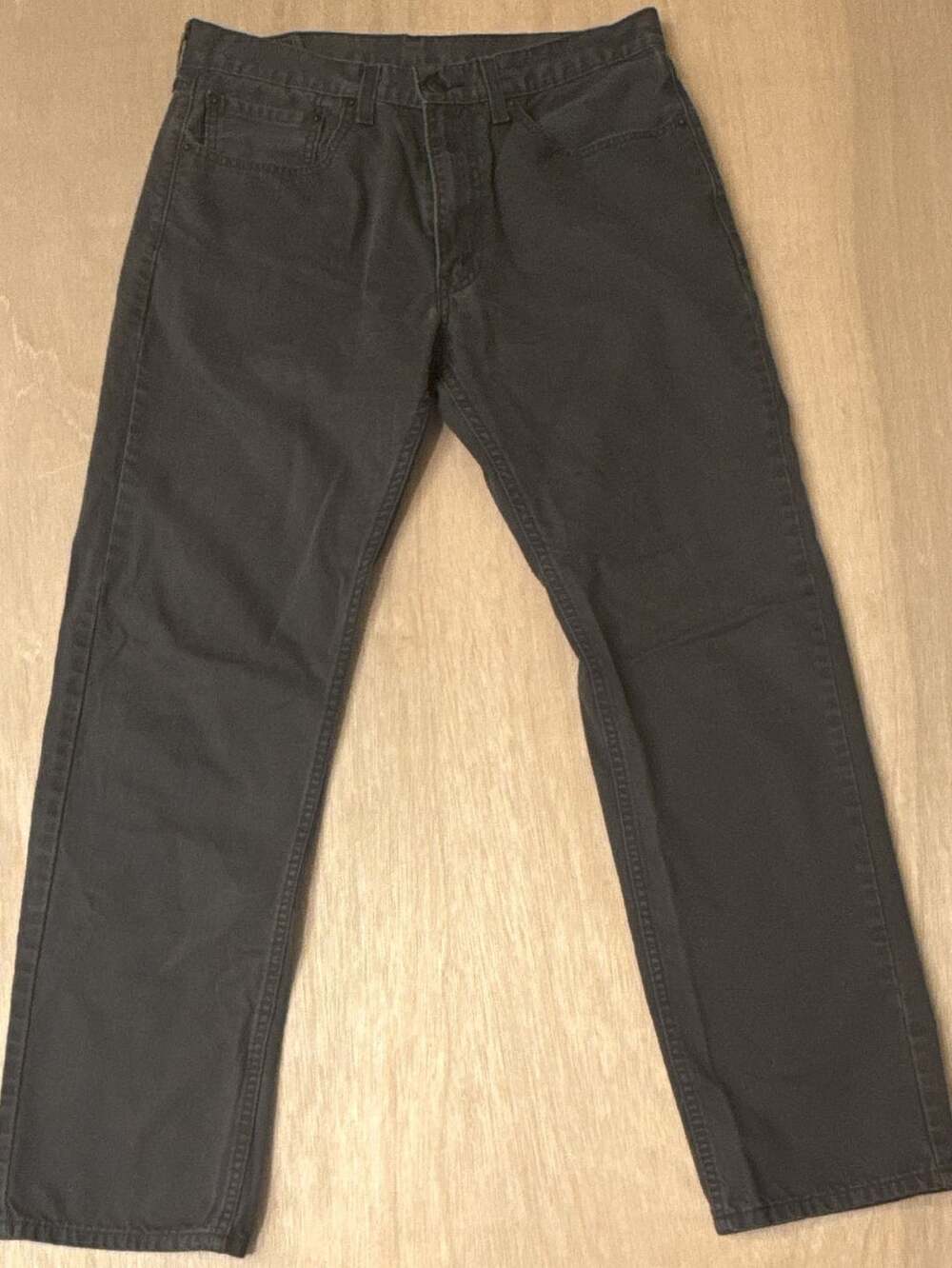 Levi's 505 Regular Fit Dark Gray Jeans W34 L32